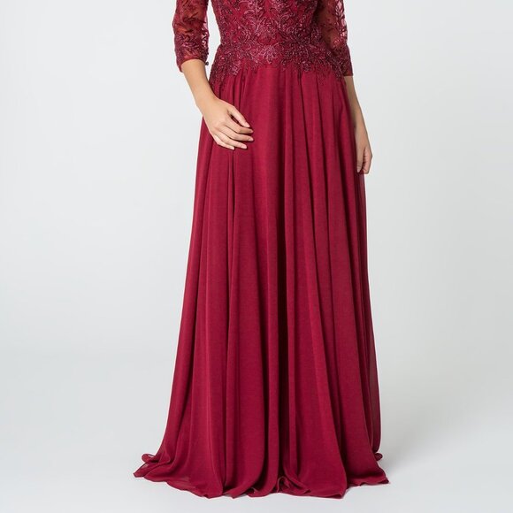 Bateau Neck A-Line Shape Prom Dress GSGL2810 - Picture 3 of 5